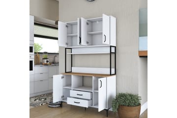 Eligius Højskab - Hvid/Valnød - Hus & renovering - Køkken & bad - Køkken & bryggers