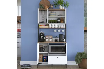 Eligius Højskab - Hvid/Valnød - Hus & renovering - Køkken & bad - Køkken & bryggers
