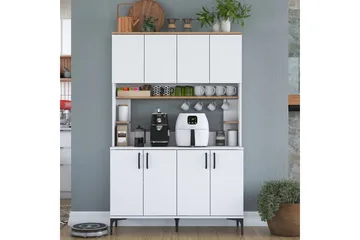 Eligius Højskab - Hvid/Valnød - Hus & renovering - Køkken & bad - Køkken & bryggers