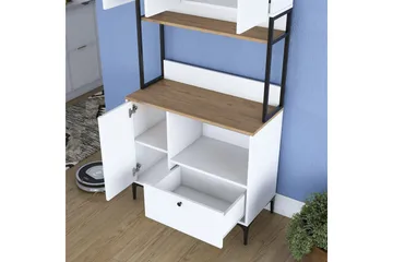 Eligius Højskab - Hvid/Valnød - Hus & renovering - Køkken & bad - Køkken & bryggers