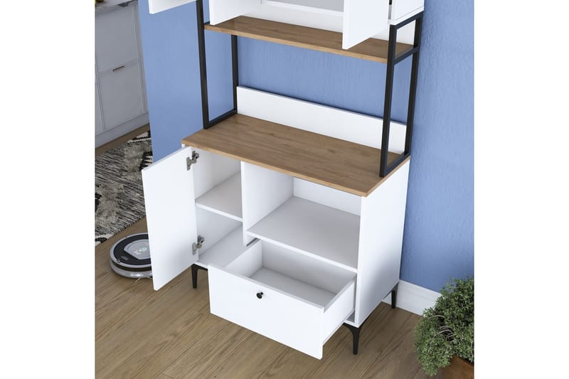 Eligius Højskab - Hvid/Valnød - Hus & renovering - Køkken & bad - Køkken & bryggers