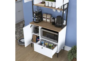 Eligius Højskab - Hvid/Valnød - Hus & renovering - Køkken & bad - Køkken & bryggers