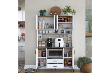 Eligius Højskab - Hvid/Valnød - Hus & renovering - Køkken & bad - Køkken & bryggers
