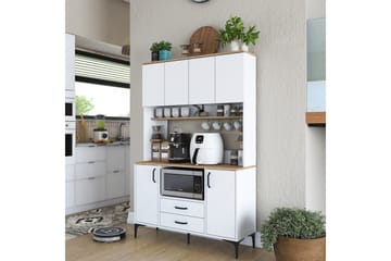 Eligius Højskab - Hvid/Valnød - Hus & renovering - Køkken & bad - Køkken & bryggers
