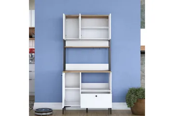 Eligius Højskab - Hvid/Valnød - Hus & renovering - Køkken & bad - Køkken & bryggers