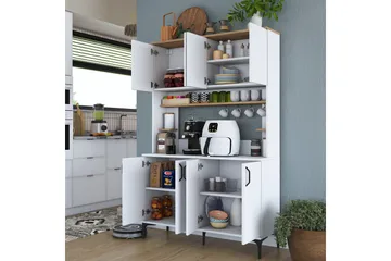 Eligius Højskab - Hvid/Valnød - Hus & renovering - Køkken & bad - Køkken & bryggers