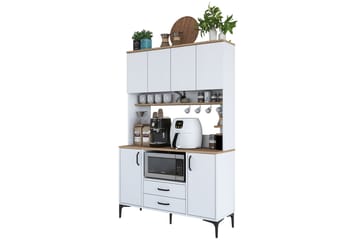Eligius Højskab - Hvid/Valnød - Hus & renovering - Køkken & bad - Køkken & bryggers