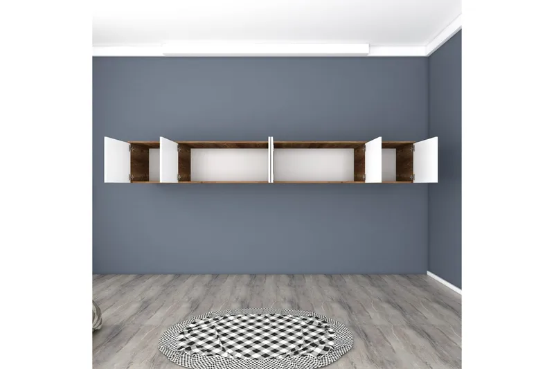 Ervon Vægplade 243x243 cm - Valnød/Hvid - Hus & renovering - Køkken & bad - Køkken & bryggers