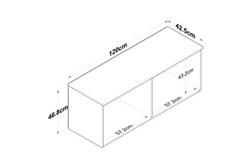 Frostine Overskab - Valnød/Hvid - Hus & renovering - Køkken & bad - Køkken & bryggers