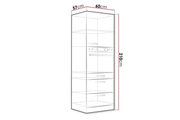 Grey køkkenskab 60x57x210 cm - Hus & renovering - Køkken & bad - Køkken & bryggers