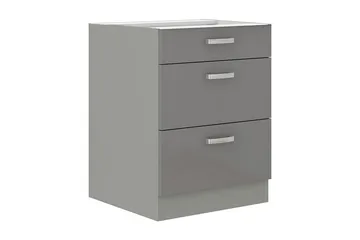 Grey skab med skuffer 60x52x82 cm - Hus & renovering - Køkken & bad - Køkken & bryggers