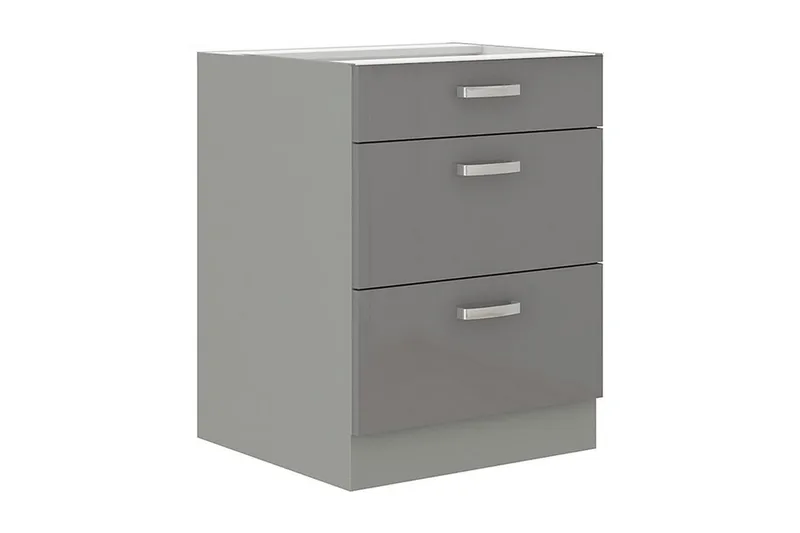 Grey skab med skuffer 60x52x82 cm