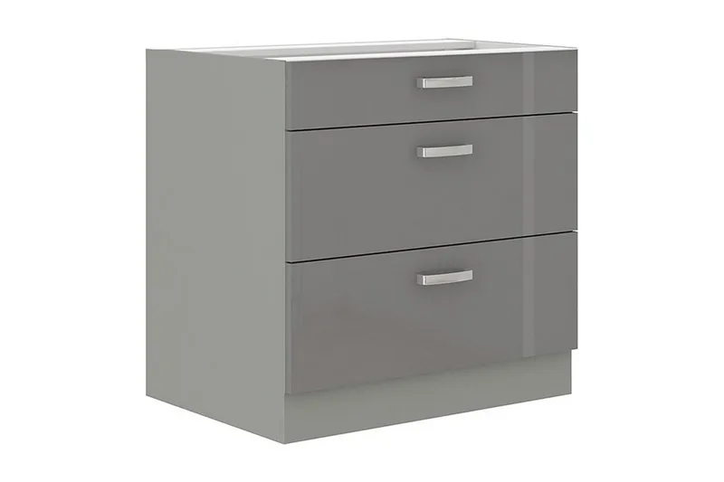 Grey skab med skuffer 80x52x82 cm
