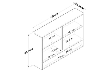 Heba TV-skab 120 cm - Hvid - Hus & renovering - Køkken & bad - Køkken & bryggers