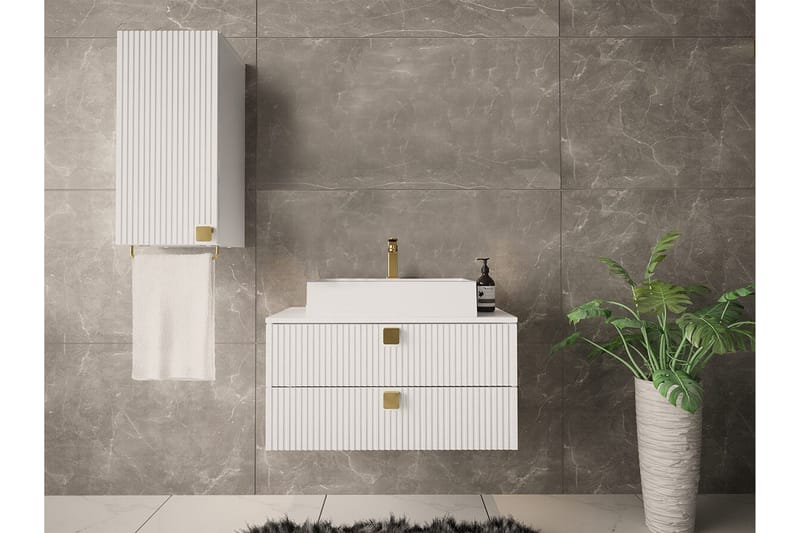 Glenndale Højskab til badeværelse 73 cm - Hvid - Hus & renovering - Køkken & bad - Badeværelse - Badeværelsesmøbler - Vægskabe & højskabe