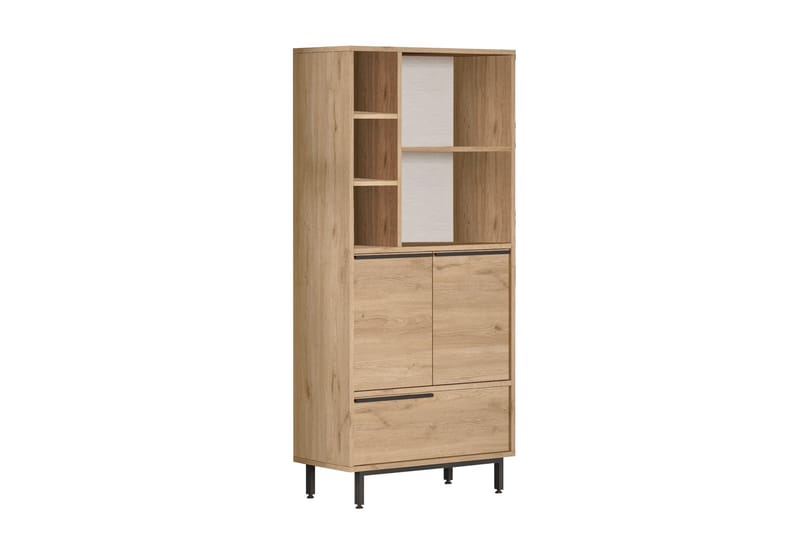 Liyakat Højskab Badeværelse 161,6 cm - Valnød finér - Hus & renovering - Køkken & bad - Badeværelse - Badeværelsesmøbler - Badeværelsesskab