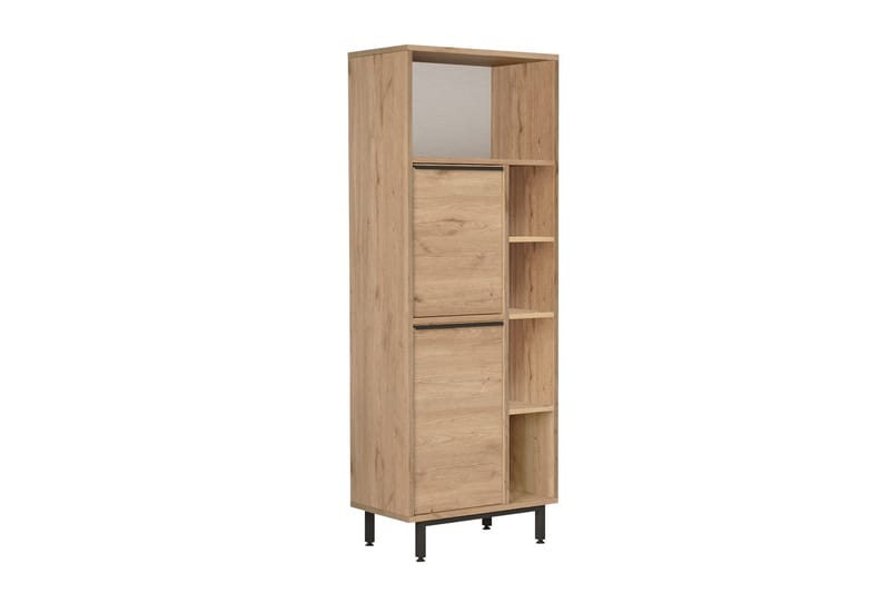 Liyakat Højskab Badeværelse 161,6 cm - Valnød finér - Hus & renovering - Køkken & bad - Badeværelse - Badeværelsesmøbler - Badeværelsesskab