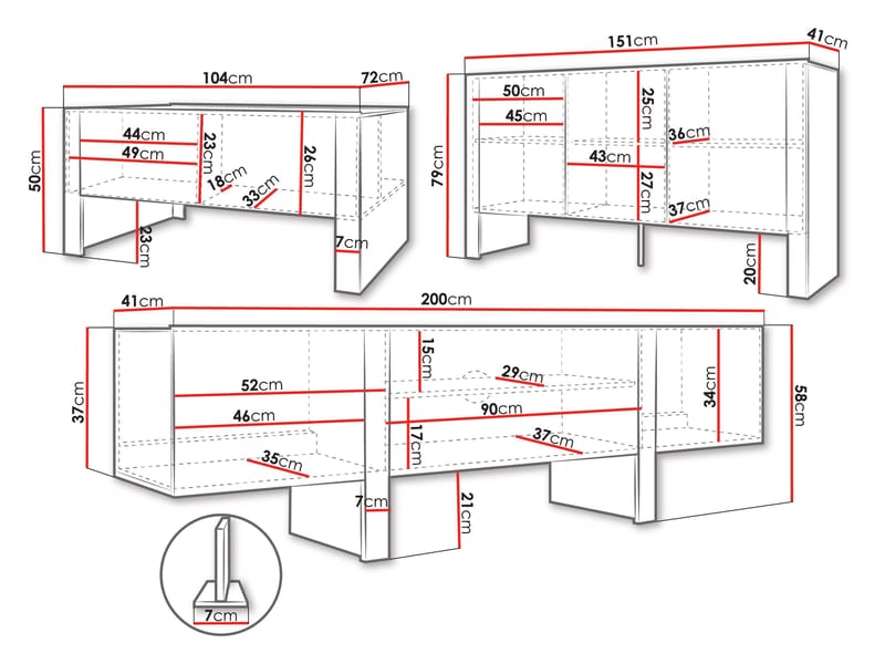 Calvenn Møbelsæt til Stue - Hus & renovering - Køkken & bad - Køkken & bryggers - Køkkenmøbler