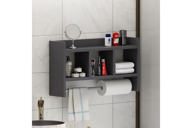 Hylder Homitis Harlee hylde 63,6x14,6 cm Antracit - Hus & renovering - Køkken & bad - Køkken & bryggers