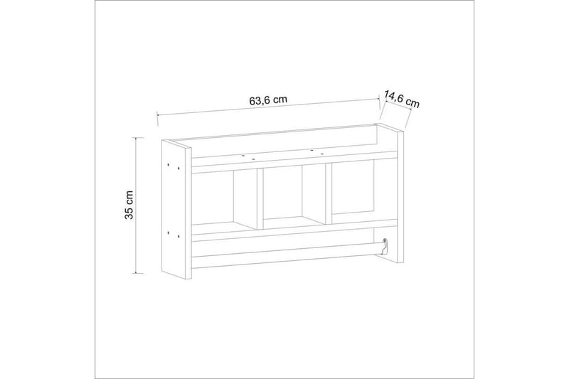 Hylder Homitis Harlee hylde 63,6x14,6 cm Blå - Hus & renovering - Køkken & bad - Køkken & bryggers