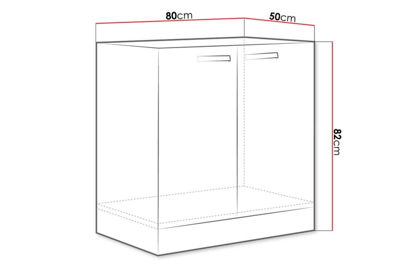 Bordplade 220cm - Brun - Køkkenbordplade & køkkenbord