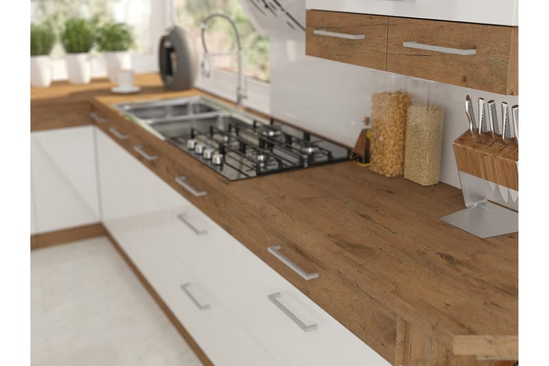 Bordplade 90cm - Brun - Hus & renovering - Køkken & bad - Køkken & bryggers - Køkkenbordplade & køkkenbord