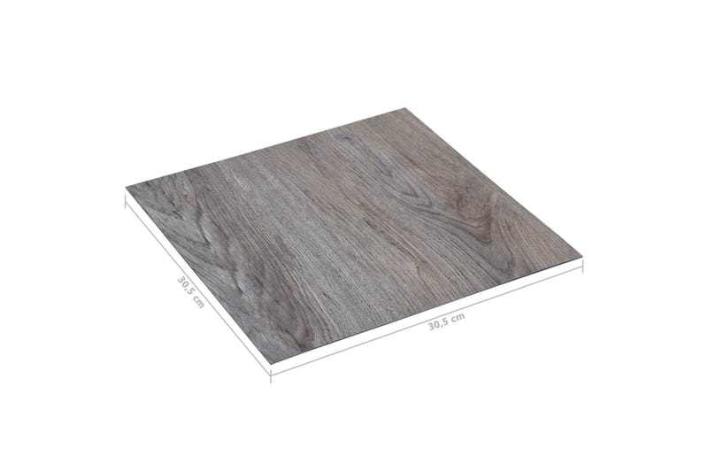 selvklæbende gulvbrædder 20 stk. 1,86 m² PVC lysebrun - Brun - Hus & renovering - Byggeri - Gulv, væg & tag - Gulv - Laminatgulv