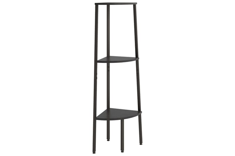 beBasic stigereol med 3 hylder 45,5x31,5x120 cm sort - Sort - Opbevaring - Hylder & Reoler - Hjørnehylde og hjørnereol