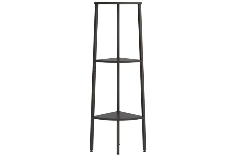 beBasic stigereol med 3 hylder 45,5x31,5x120 cm sort - Sort - Opbevaring - Hylder & Reoler - Hjørnehylde og hjørnereol
