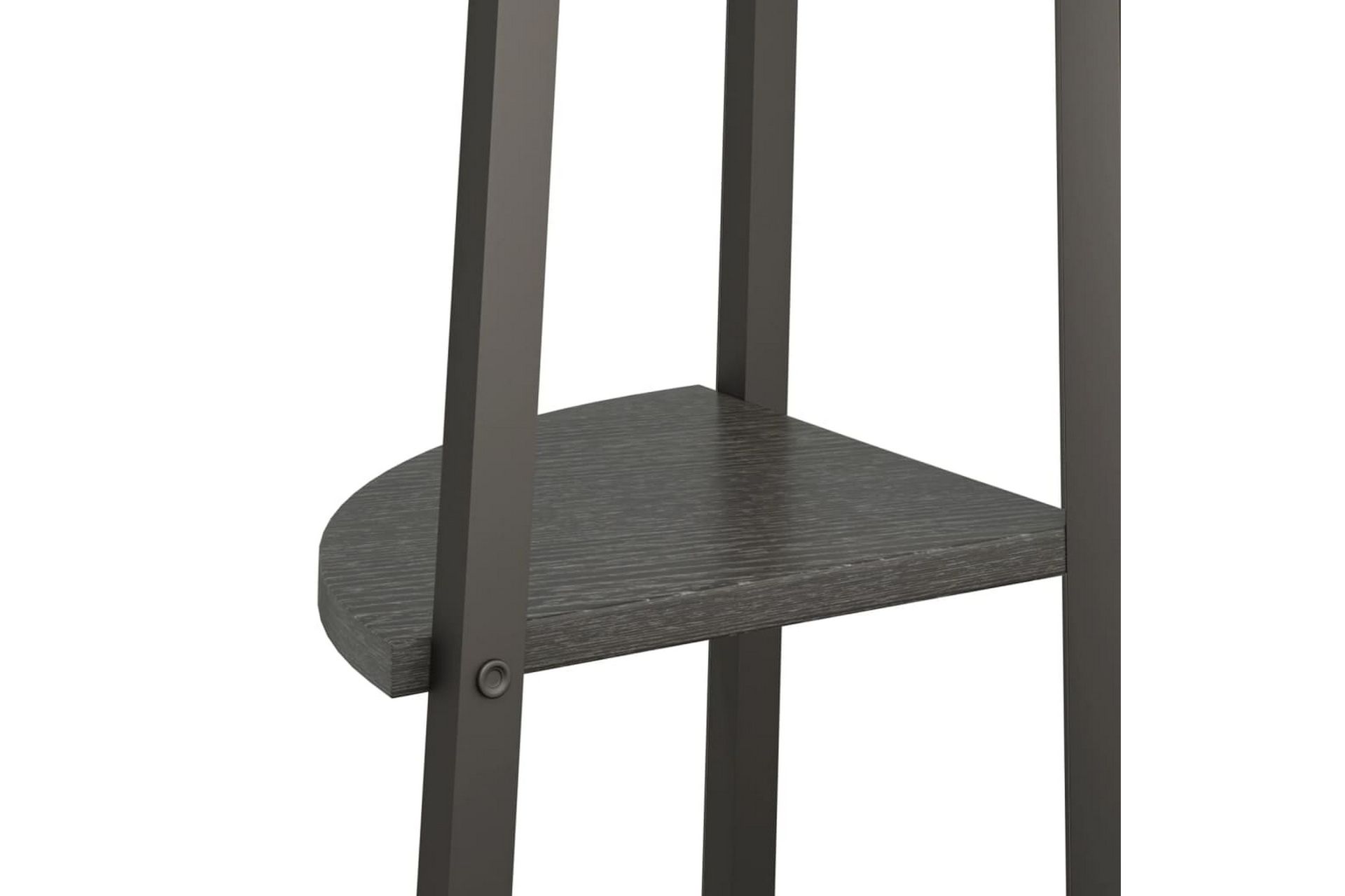 beBasic stigereol med 3 hylder 45,5x31,5x120 cm sort - Sort - Opbevaring - Hylder & Reoler - Hjørnehylde og hjørnereol