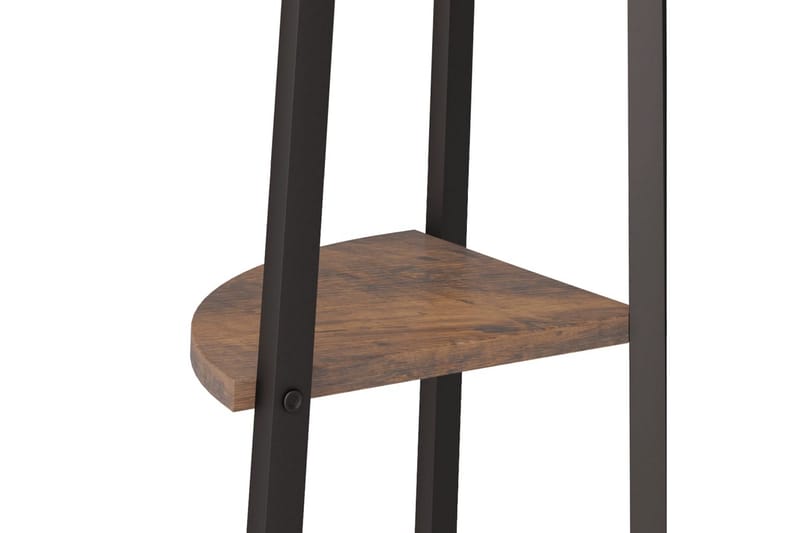 beBasic stigereol med 4 hylder 45,5x31,5x150 cm mørkebrun og sort - Brun - Opbevaring - Hylder & Reoler - Hjørnehylde og hjørnereol
