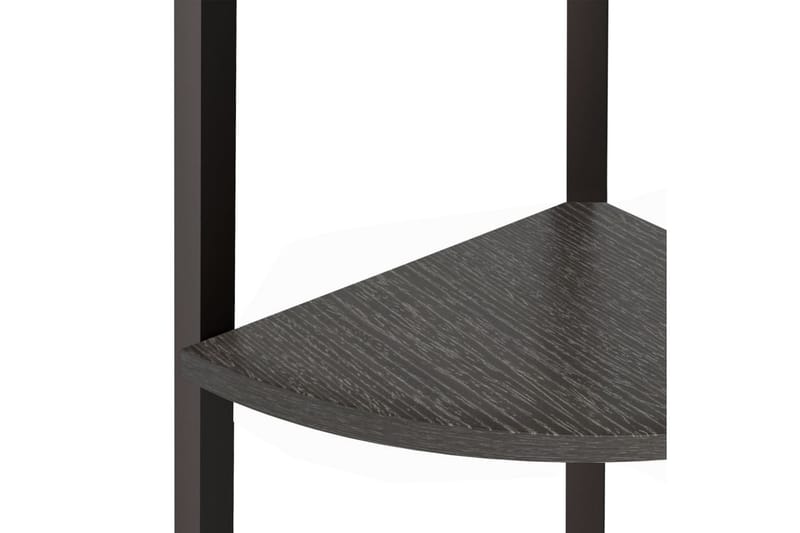 beBasic stigereol med 4 hylder 45,5x31,5x150 cm sort - Sort - Opbevaring - Hylder & Reoler - Hjørnehylde og hjørnereol