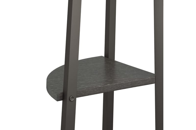 beBasic stigereol med 4 hylder 45,5x31,5x150 cm sort - Sort - Opbevaring - Hylder & Reoler - Hjørnehylde og hjørnereol