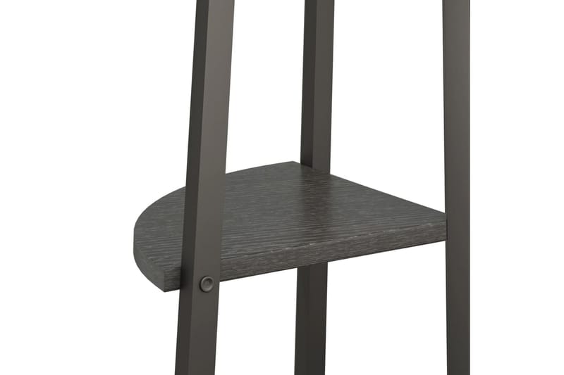 beBasic stigereol med 5 hylder 45,5x31,5x180 cm sort - Sort - Opbevaring - Hylder & Reoler - Hjørnehylde og hjørnereol