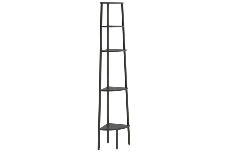beBasic stigereol med 5 hylder 45,5x31,5x180 cm sort - Sort - Opbevaring - Hylder & Reoler - Hjørnehylde og hjørnereol