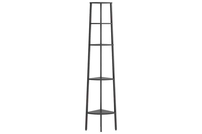 beBasic stigereol med 5 hylder 45,5x31,5x180 cm sort - Sort - Opbevaring - Hylder & Reoler - Hjørnehylde og hjørnereol