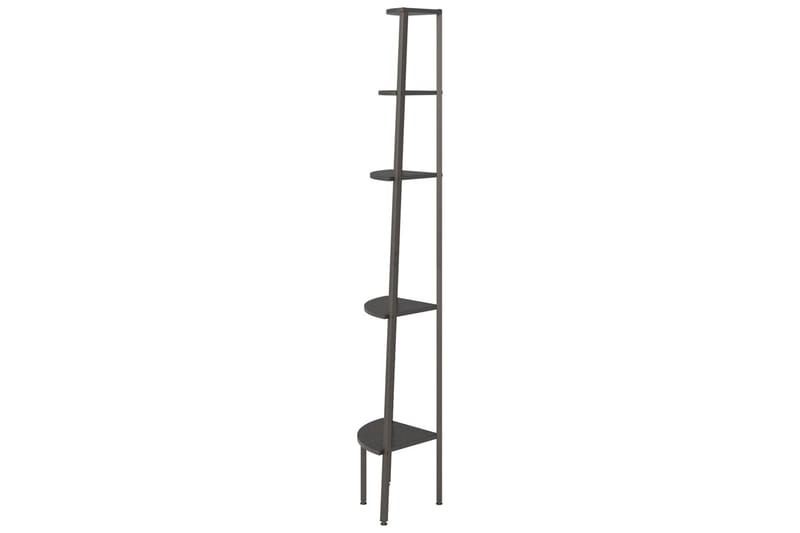 beBasic stigereol med 5 hylder 45,5x31,5x180 cm sort - Sort - Opbevaring - Hylder & Reoler - Hjørnehylde og hjørnereol
