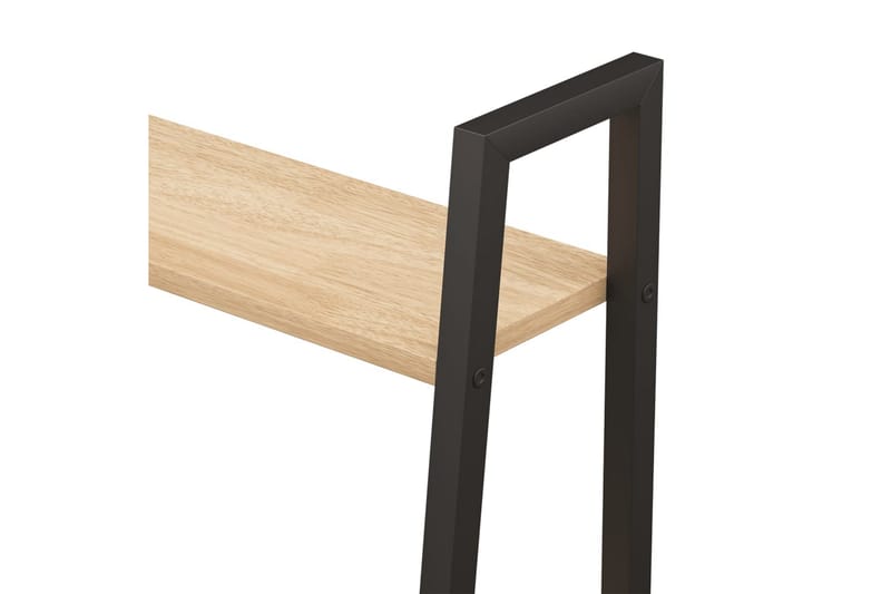beBasic stigereol med 5 hylder 56x35x174 cm lysebrun og sort - Brun - Opbevaring - Hylder & Reoler - Hylder & hyldeknægte