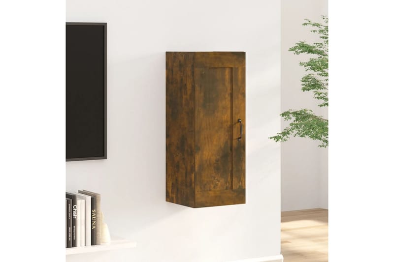 beBasic vægskab 35x34x90 cm konstrueret træ røget egetræsfarve - Brun - Køkkenhylde - Hylder & hyldeknægte