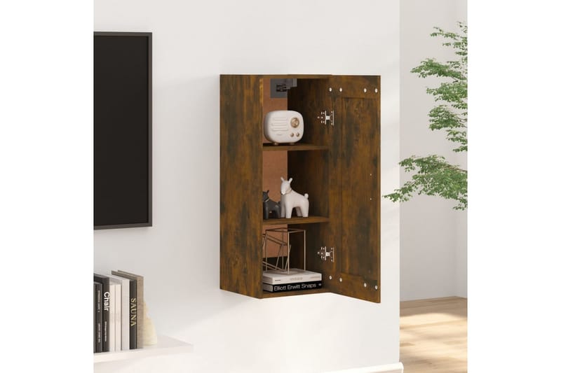 beBasic vægskab 35x34x90 cm konstrueret træ røget egetræsfarve - Brun - Opbevaring - Hylder & Reoler - Hylder & hyldeknægte