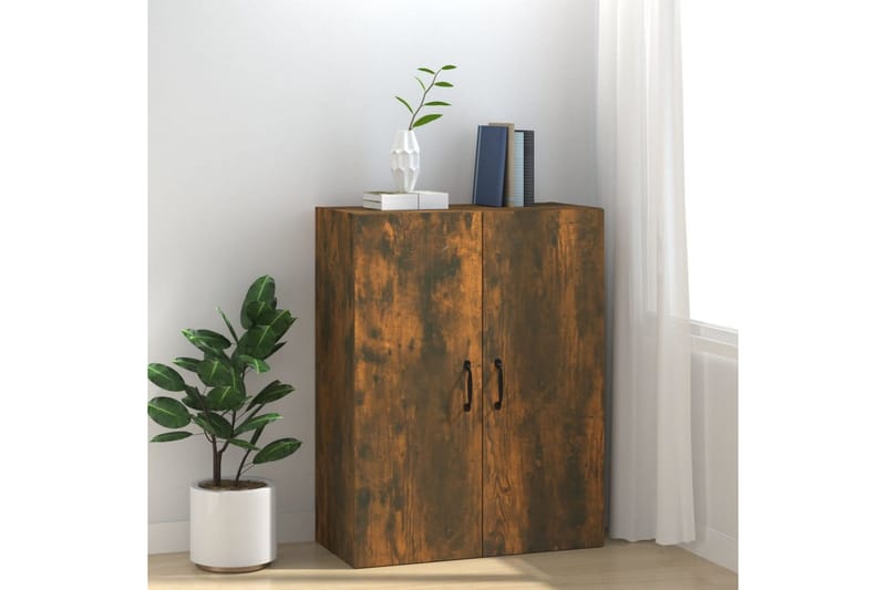 beBasic vægskab 69,5x34x90 cm konstrueret træ røget egetræsfarve - Brun - Opbevaring - Hylder & Reoler - Hylder & hyldeknægte