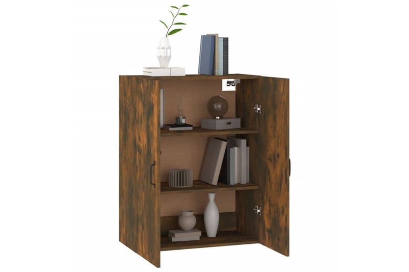beBasic vægskab 69,5x34x90 cm konstrueret træ røget egetræsfarve - Brun - Opbevaring - Hylder & Reoler - Hylder & hyldeknægte