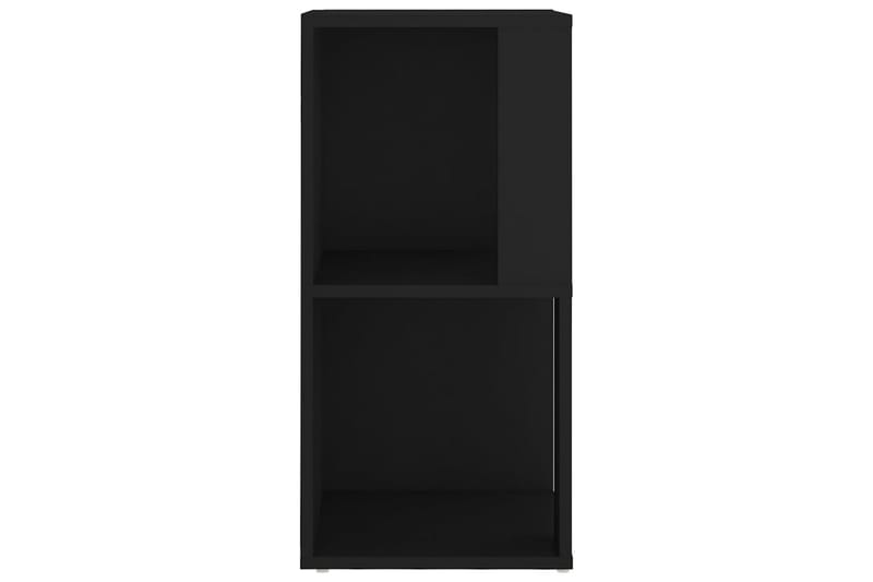 hjørnereol 33x33x67 cm spånplade sort - Sort - Opbevaring - Hylder & Reoler - Hjørnehylde og hjørnereol