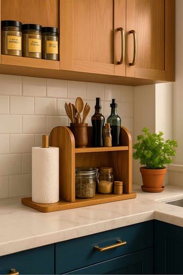 Køkkenhylde Hanah Home Peka Kitchen (45 x 36,8 x 17 cm) Fyrretræ - Fyrretræ - Hus & renovering - Køkken & bad - Køkken & bryggers - Køkkenindretning - Køkkenhylde