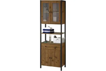 Brayden tv-skab 60x180 cm - Brun/sort - Hus & renovering - Køkken & bad - Køkken & bryggers