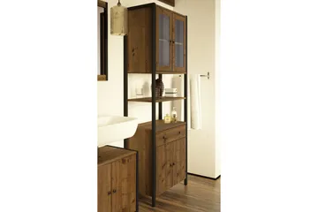 Brayden tv-skab 60x180 cm - Brun/sort - Hus & renovering - Køkken & bad - Køkken & bryggers