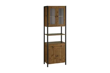 Brayden tv-skab 60x180 cm - Brun/sort - Hus & renovering - Køkken & bad - Køkken & bryggers