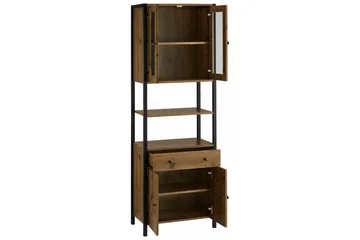 Brayden tv-skab 60x180 cm - Brun/sort - Hus & renovering - Køkken & bad - Køkken & bryggers