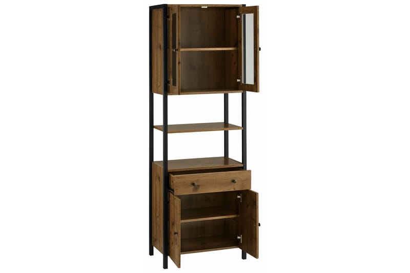 Brayden tv-skab 60x180 cm - Brun/sort - Hus & renovering - Køkken & bad - Køkken & bryggers