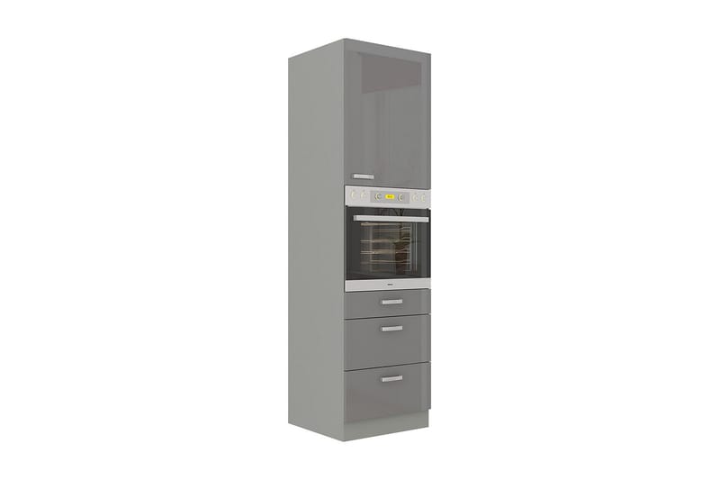 Grey køkkenskab 60x57x210 cm - Køkkenskab - Vasketøjsskab